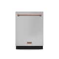 Gordon Ramsay Series by THOR Kitchen 24 Inch Dishwasher with Rose Gold Hardware - Stainless Steel