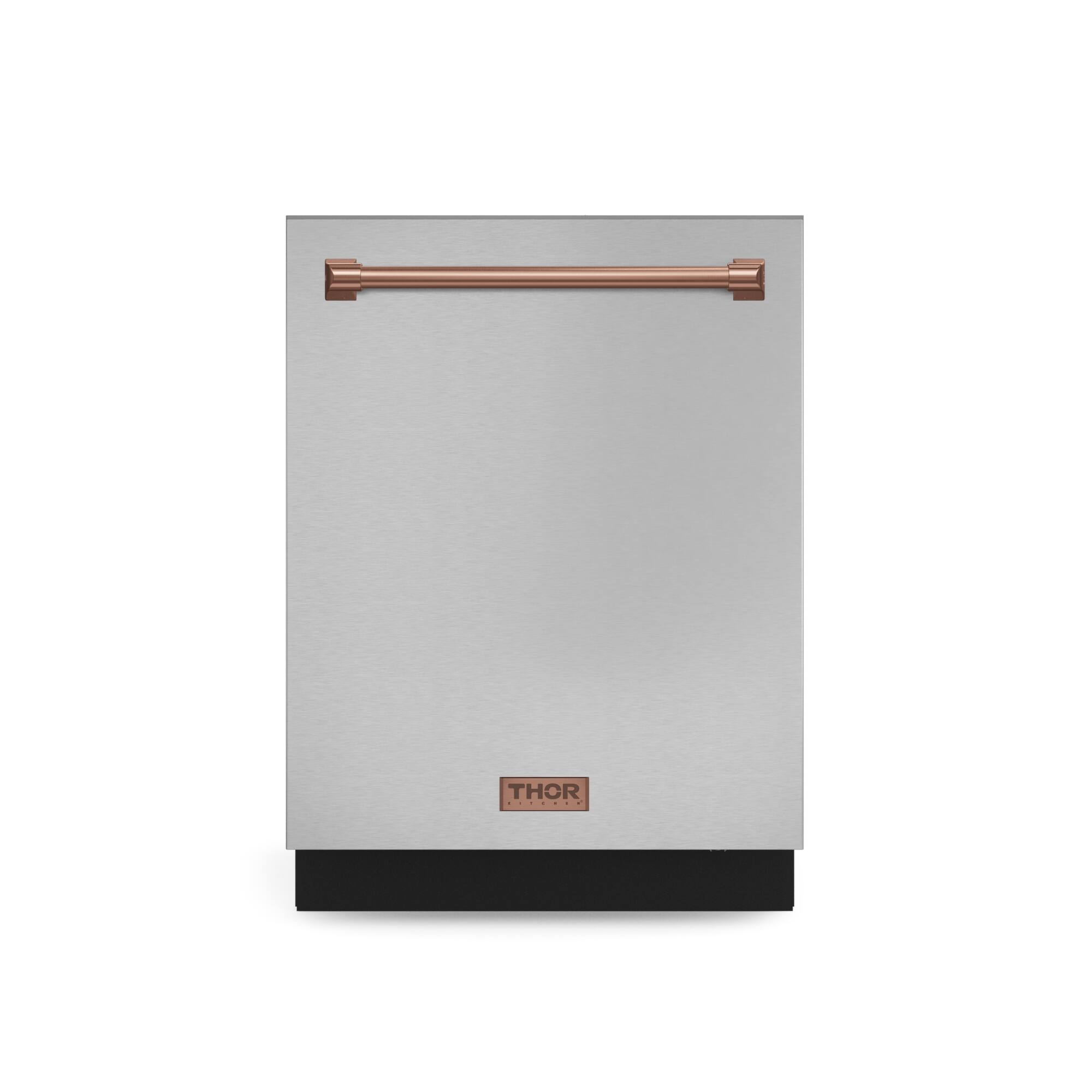 Gordon Ramsay Series by THOR Kitchen 24 Inch Dishwasher with Rose Gold Hardware - Stainless Steel