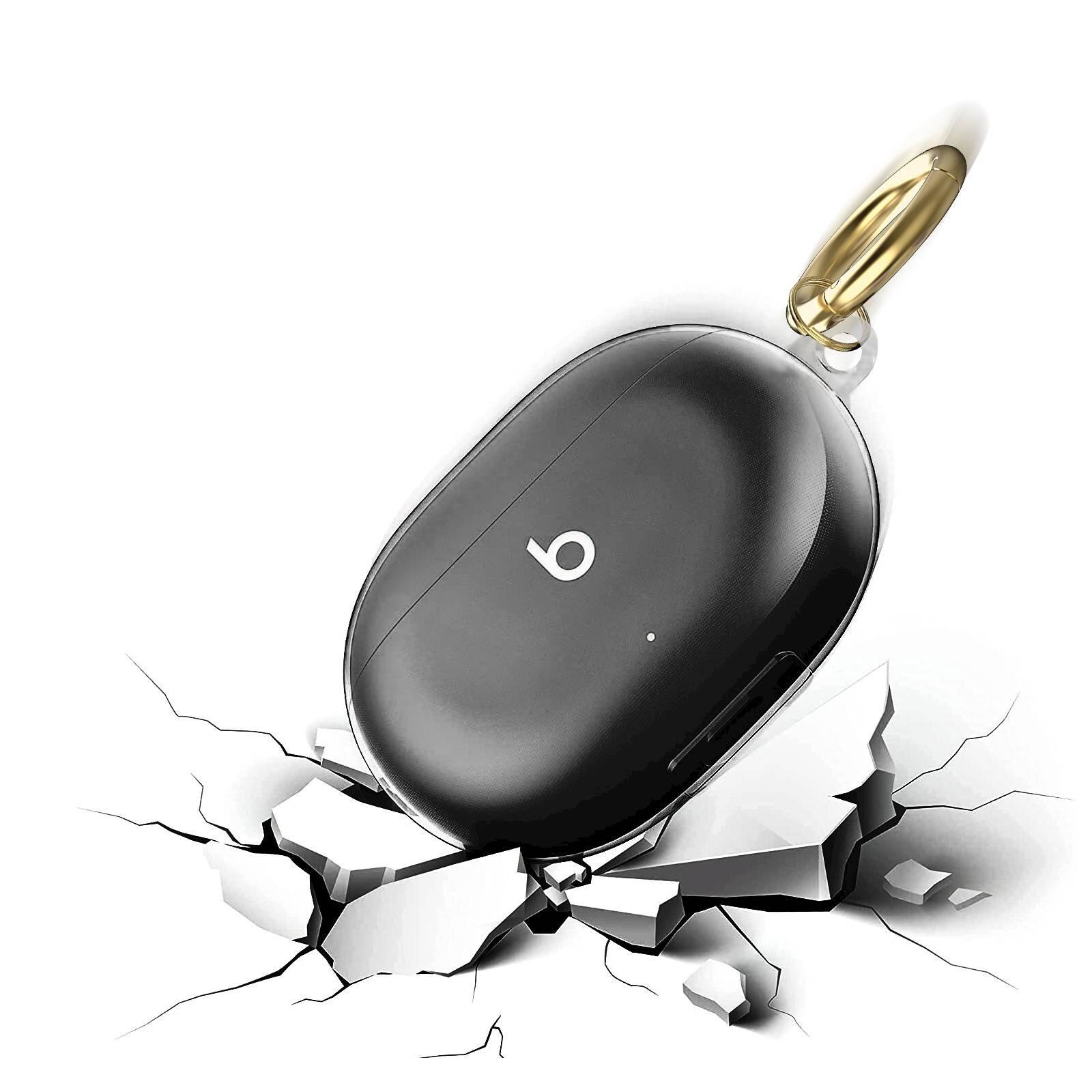 Alt View 14. SaharaCase - Hybrid Flex Case for Beats by Dr. Dre - Beats Studio Buds and Buds+ - Transparent Black.