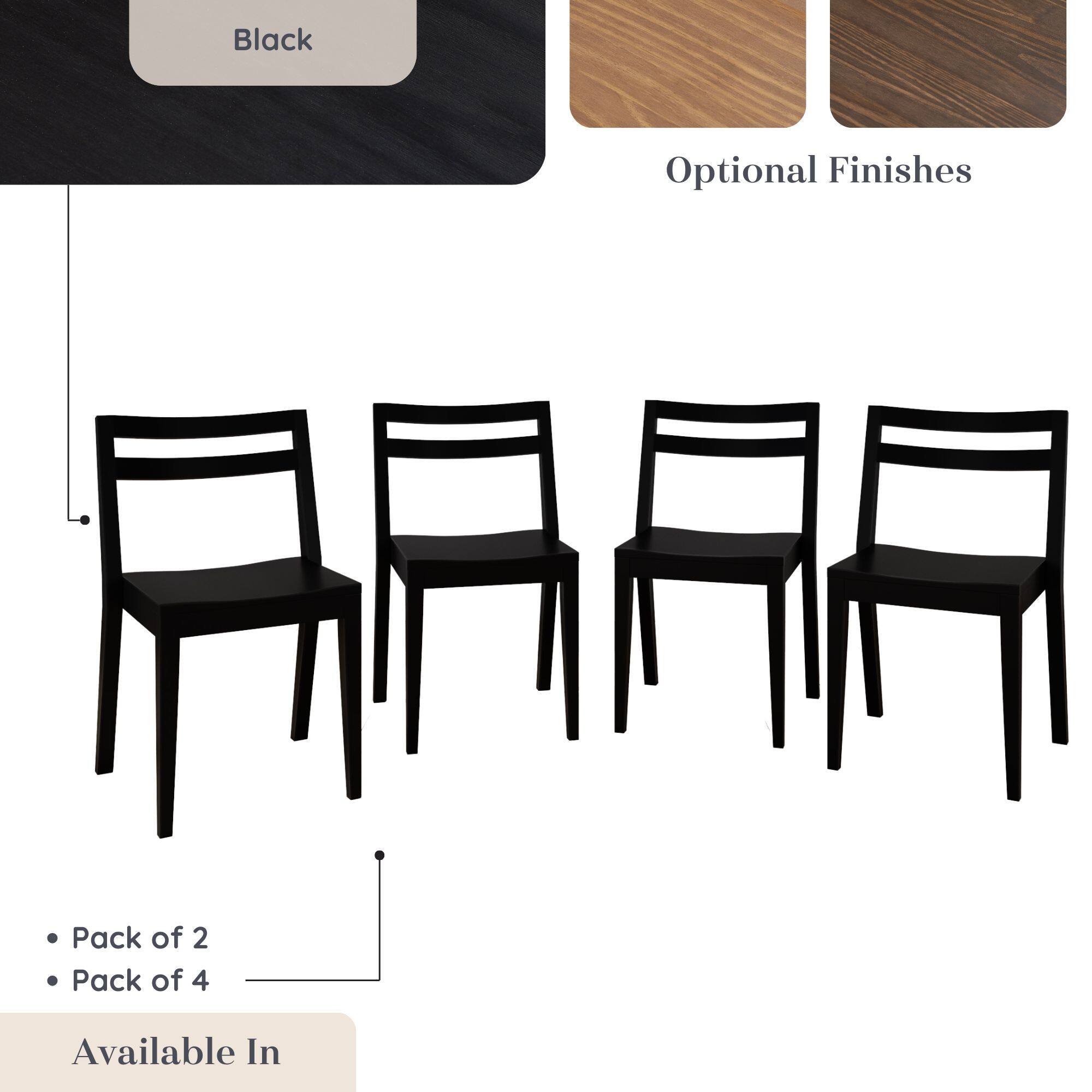 Black Optional Finishes  
Pack of 2  
Pack of 4  
Available In