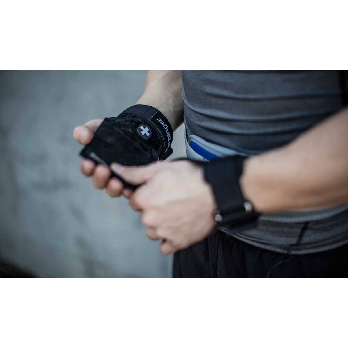 Alt View 6. Harbinger - Harbinger Weight Lifting Grips - M/L - Black.