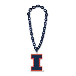 WinCraft - Illinois Fighting Illini Big Chain Logo Necklace - Multicolor