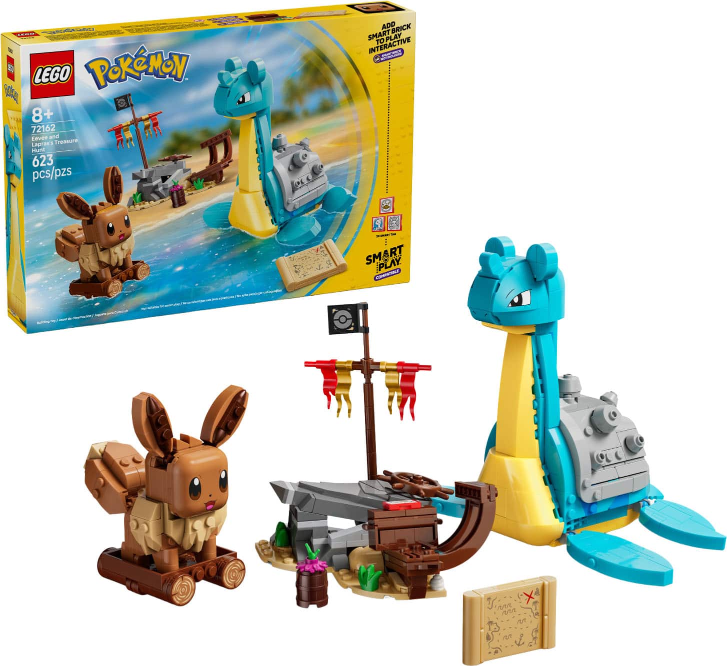LEGO - Pokémon SMART Play: Eevee and Lapras's Treasure Hunt 72162 price history on PriceWatchPro