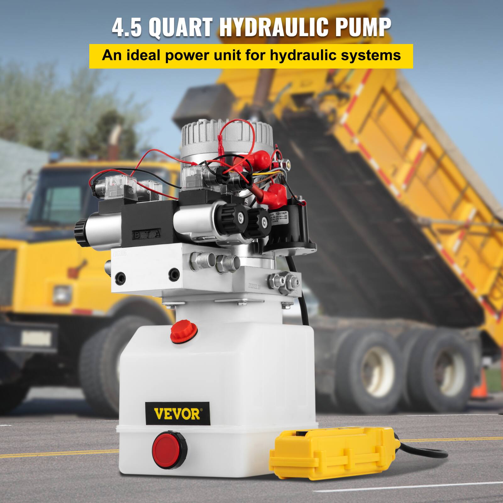 4.5 QUART HYDRAULIC PUMP  
An ideal power unit for hydraulic systems  

ANVITY TEANBAL  
201  

VEVOR