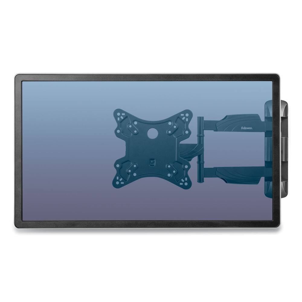 Angle. Fellowes - Fellowes Full Motion TV Wall Mount - 1 Display(s) Supported - 55" Screen Support - 77 lb Load Capacity - Black.