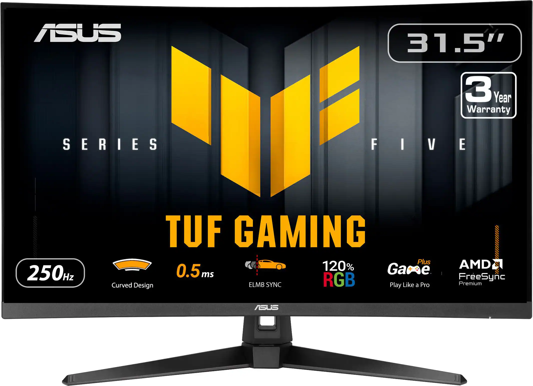 ASUS - TUF Gaming 32" FHD VA 250Hz 0.5ms Curved Gaming Monitor with FreeSync Premium and HDR (DisplayPort, HDMI) - Black