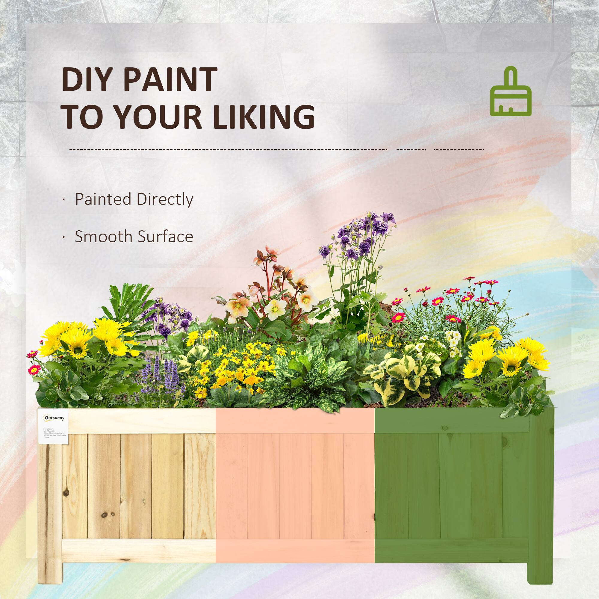 DIY PAINT TO YOUR LIKING

- Painted Directly
- Smooth Surface