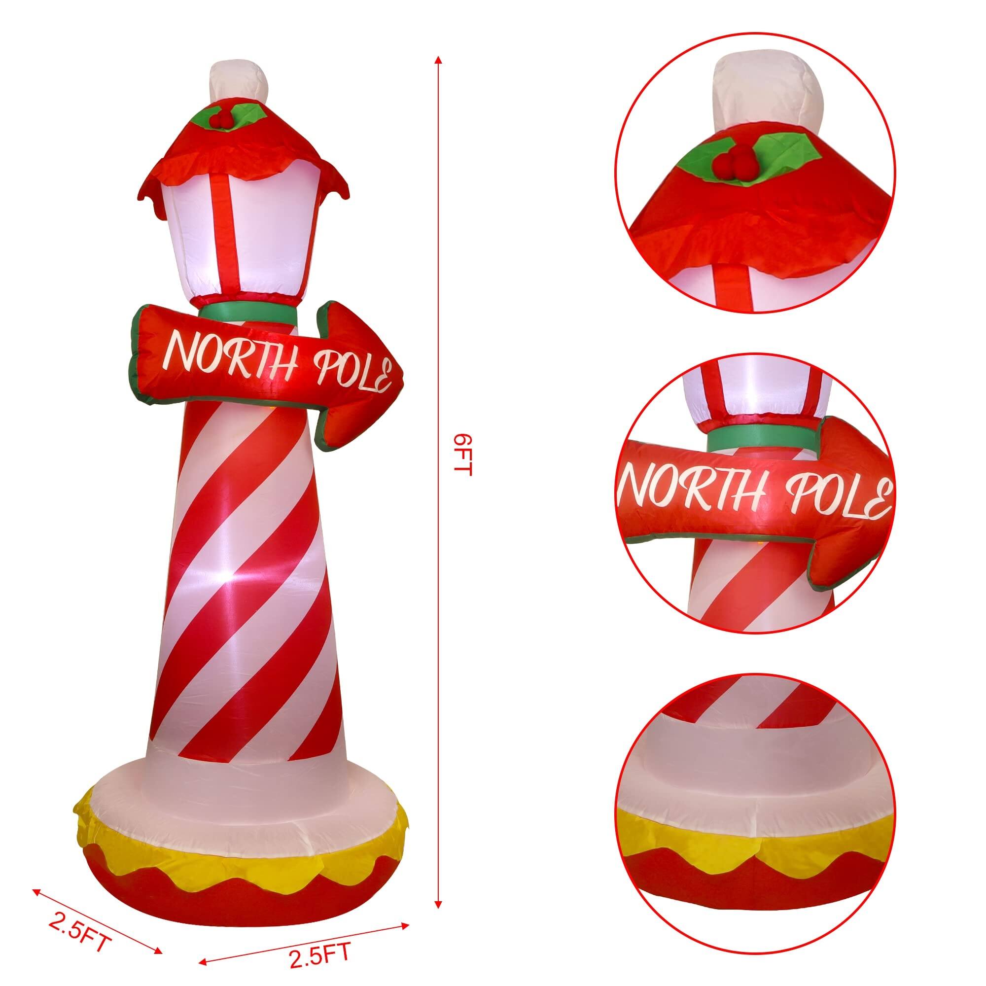 NORTH POLE  
6FT  
2.5FT  
2.5FT