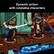 Dynamic action with rotatable characters LEGO