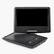 Alt View 10. Glintex - Portable DVD Player 10.1" HD Swivel Screen, 4H Battery, Dual Speakers, USB SD CD DVD, TV Sync, AC Adapter, Remote.