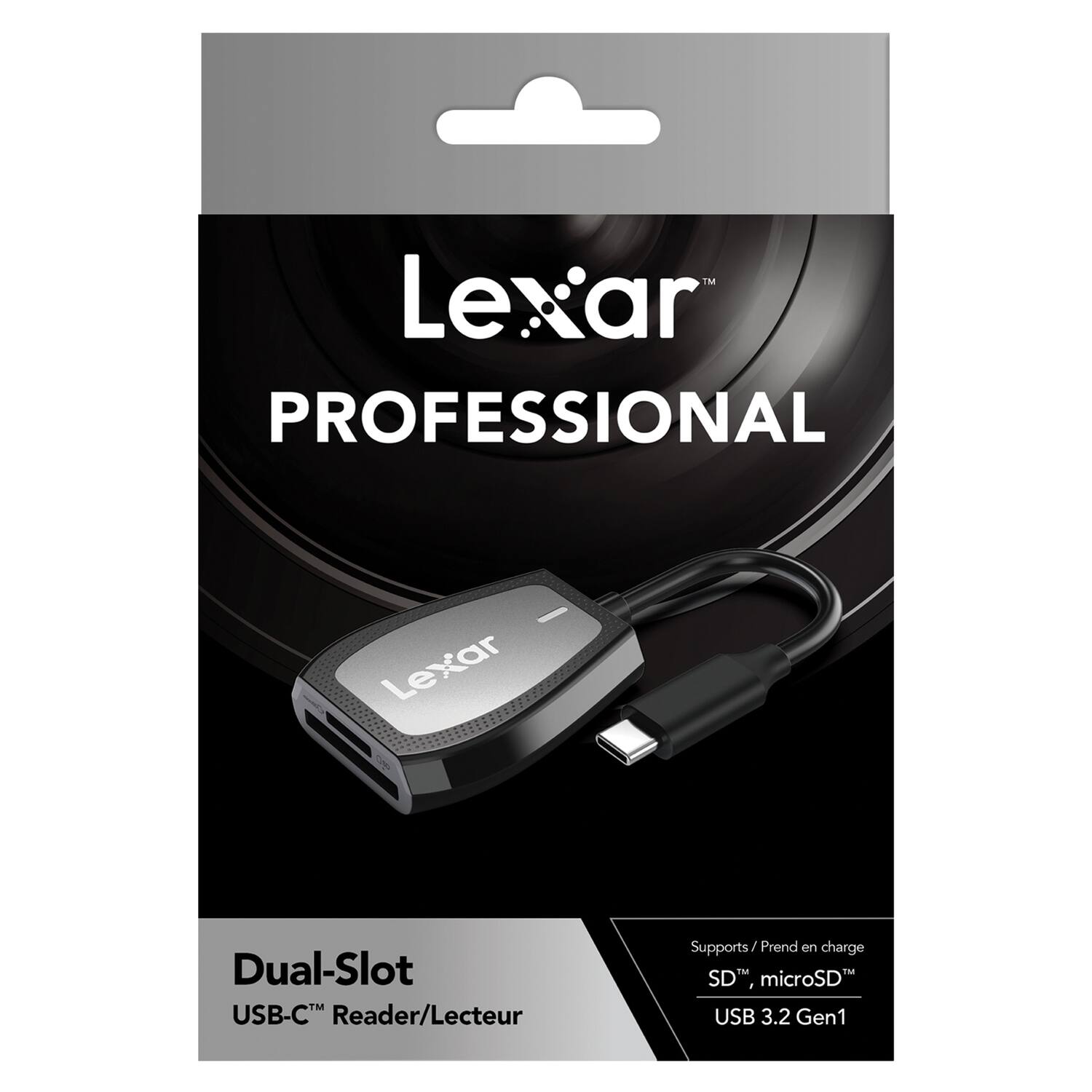 Lexar PROFESSIONAL - Lexar Dual-Slot USB-C Reader/Lecteur Supports/Prend en charge SD, microSD USB 3.2 Gen1
