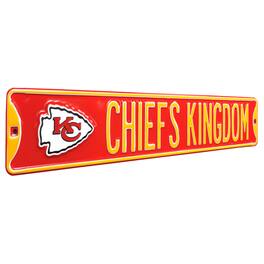 Authentic Street Signs - Kansas City Chiefs 6'' x 36'' Steel Street Sign - Multicolor