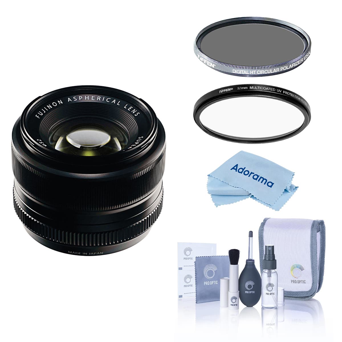 Fujifilm - XF 35mm f/1.4 Lens, Bundle with Tiffen 52mm UV and CPL Lens Filters price history on PriceWatchPro