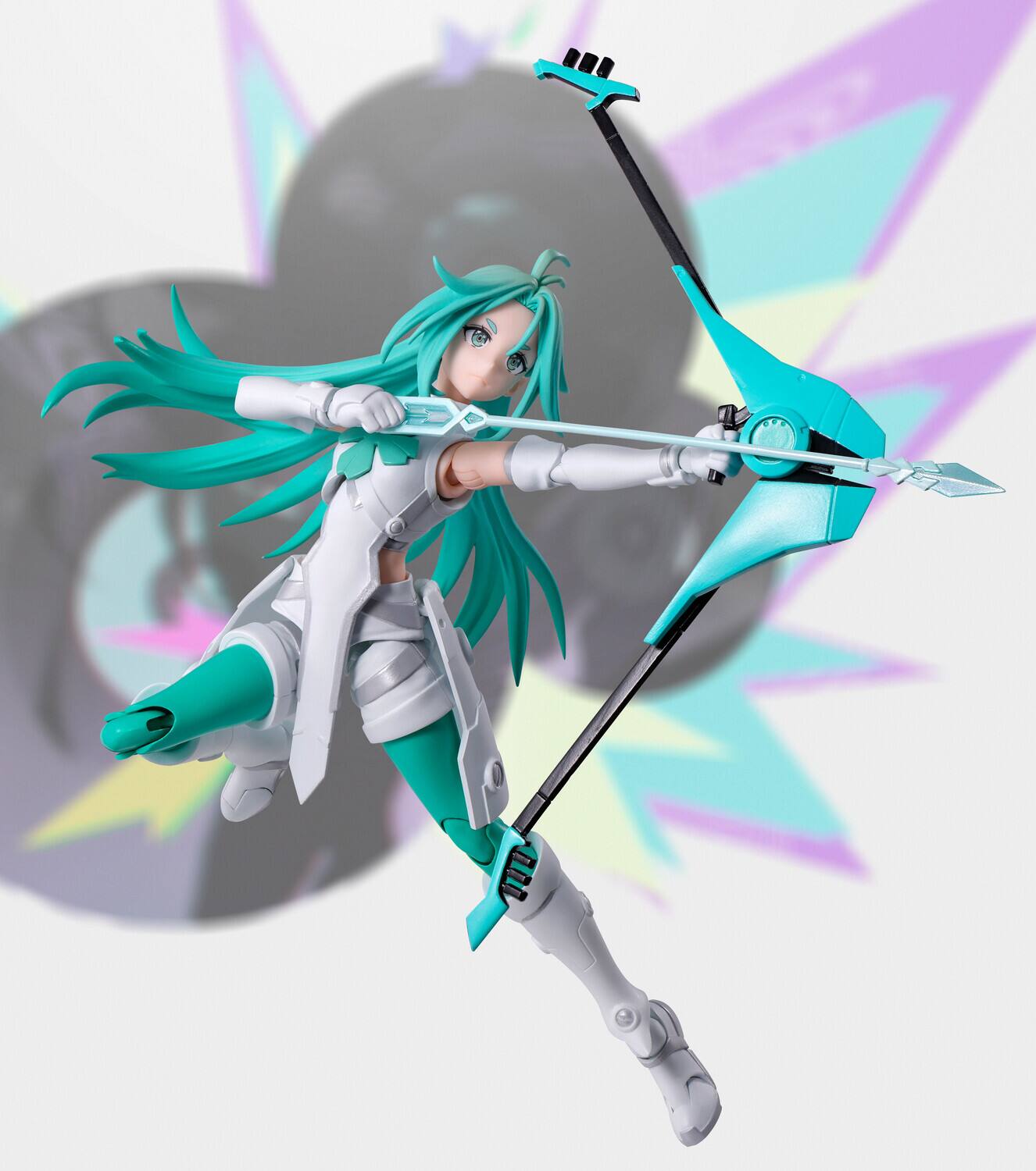 Alt View 4. PopMarket - Tamashii Nations - To Be Hero X - S.H.Figuarts - Lucky Cyan Action Figure   - COLLECTIBLES - Multicolor.