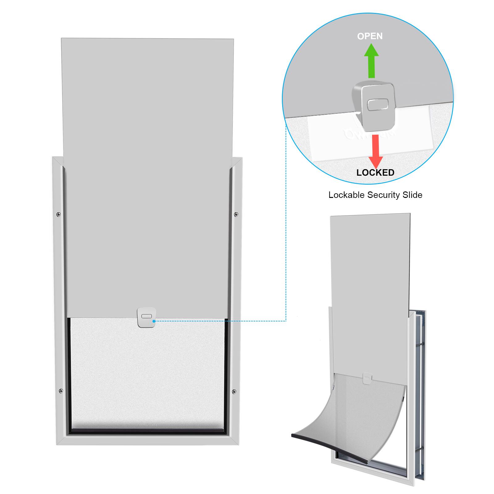 Lockable Security Slide

OPEN  
LOCKED