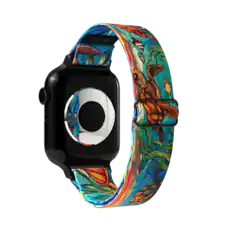 Front. ZOX - The Turtle Package NFC Smartwatch Band, 22mm - Blue.