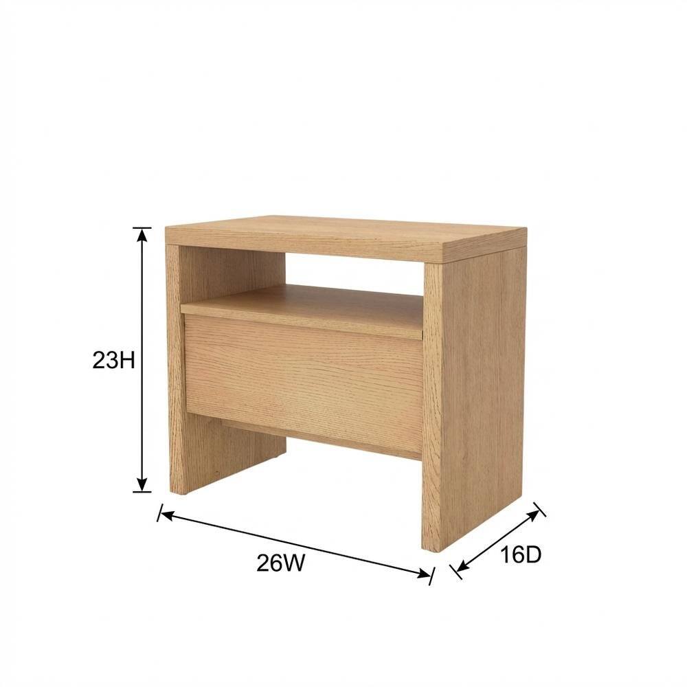Starlight Canyon Home - Contemporary Nightstand Finish with Mahogany and Oak Veneer - Natural price history on PriceWatchPro