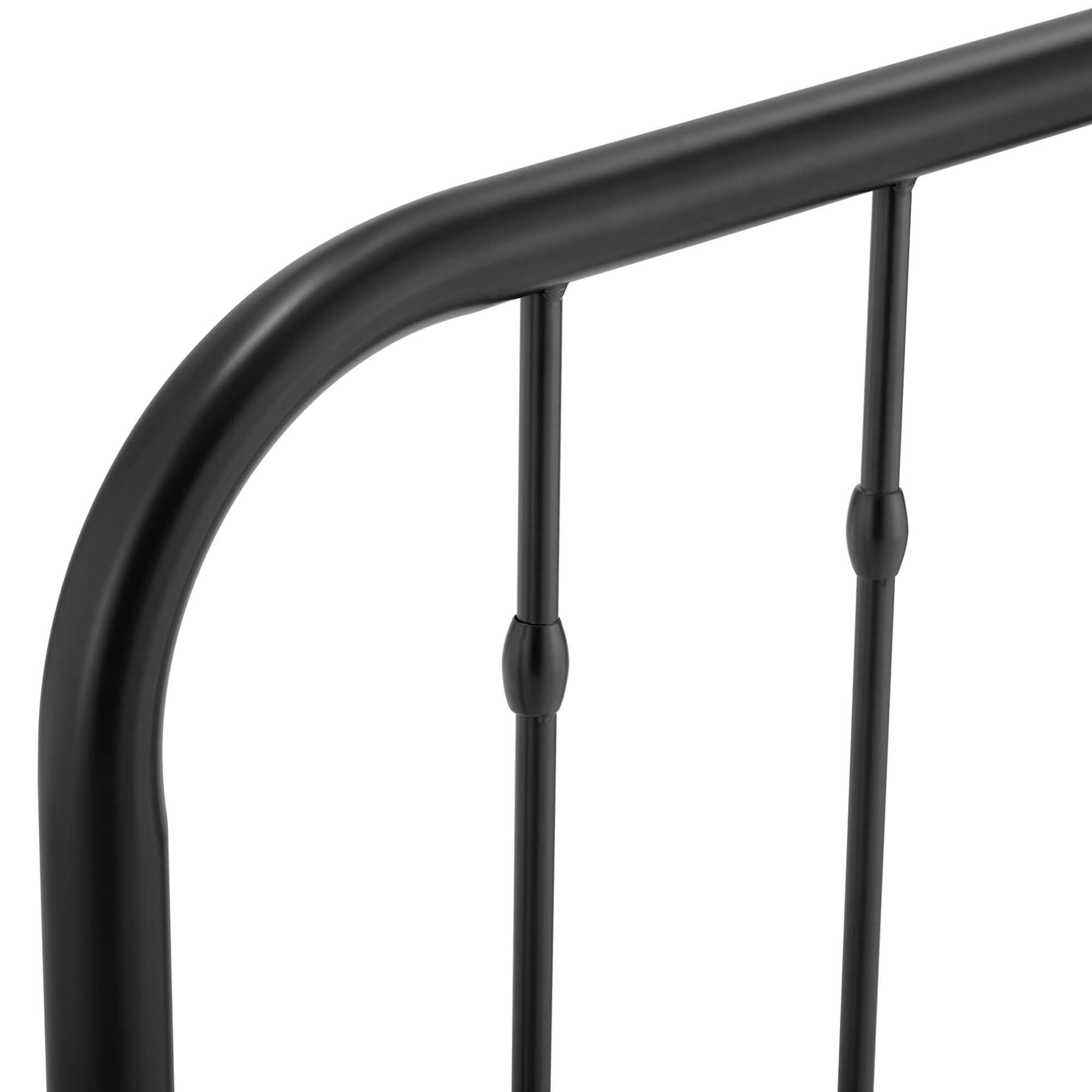 Back. Modway - Lennon Metal Full Headboard by Modway - Black.