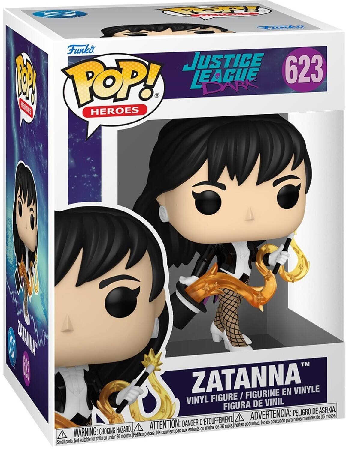 Funko POP! HEROES JUSTICE LEAGUE DARK 623 ZATANNA FIGURINE EN VINYLE / VINYL FIGURE / FIGURA DE VINIL

ADVERTENCIA: PELIGRO DE ASFIXIA. DANGER D'ÉTOUFFEMENT. ATTENTION: aux enfants de moins de 36 mois. WARNING: CHOKING HAZARD. Small parts. Not suitable for children under 36 months.