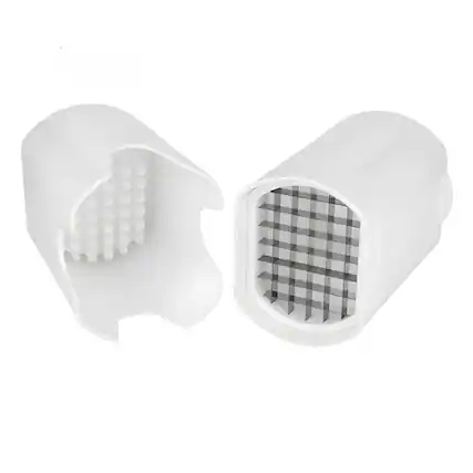 Front. Kitcheniva - Multipurpose Potato Fries Vegetable Cutter Kitchen Tool - White.