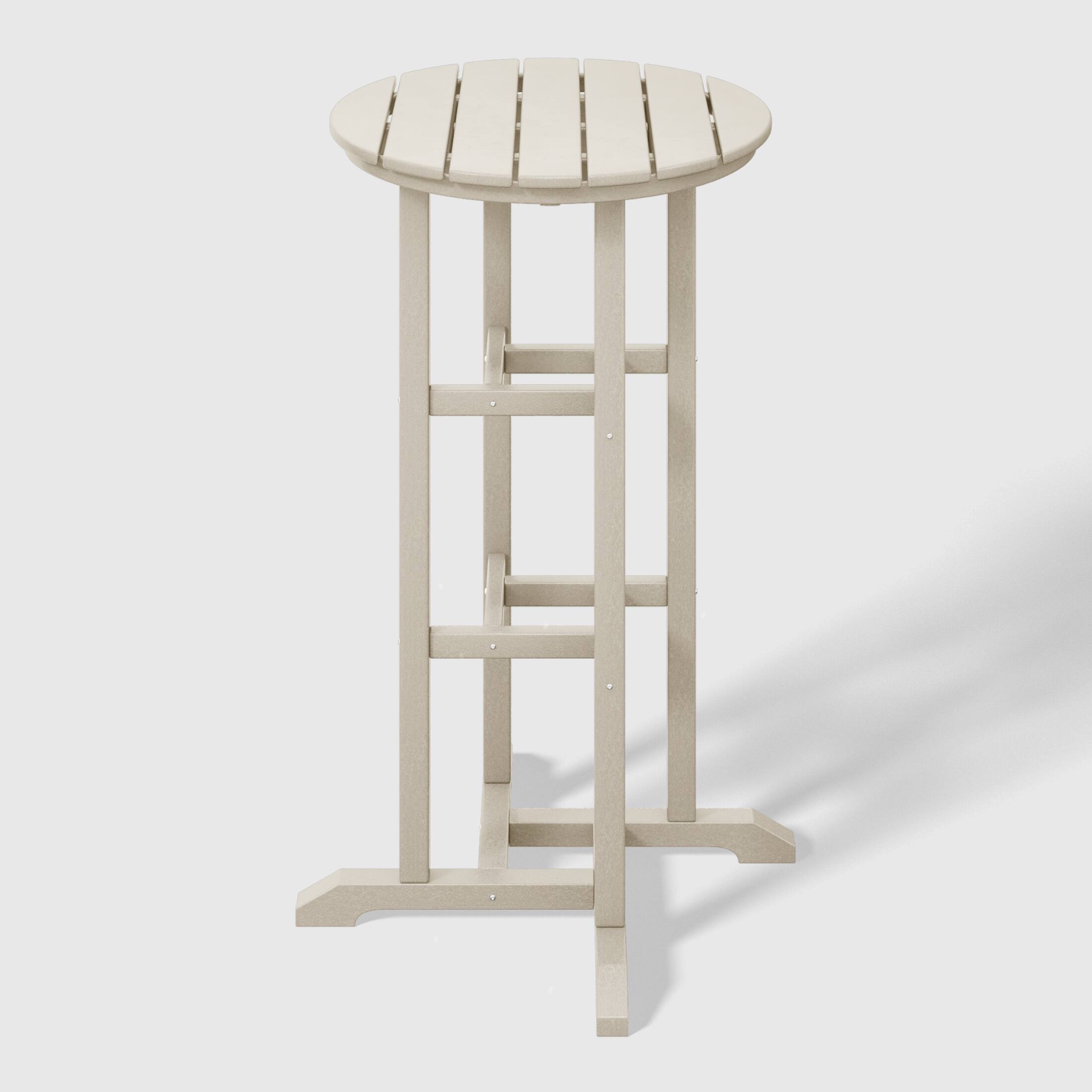 Alt View 1. WestinTrends - WestinTrends Malibu 42" Counter Height Round Outdoor Patio Bistro Bar Table - Sand.