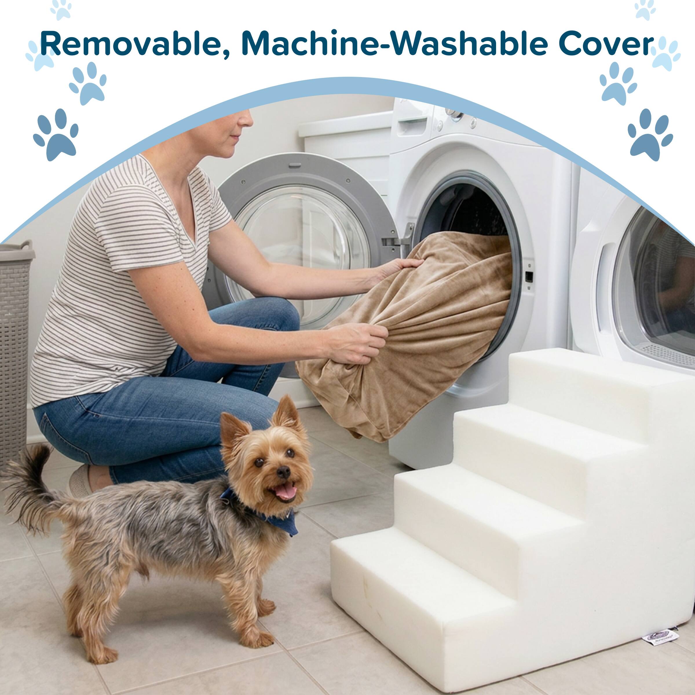 Removable, Machine-Washable Cover