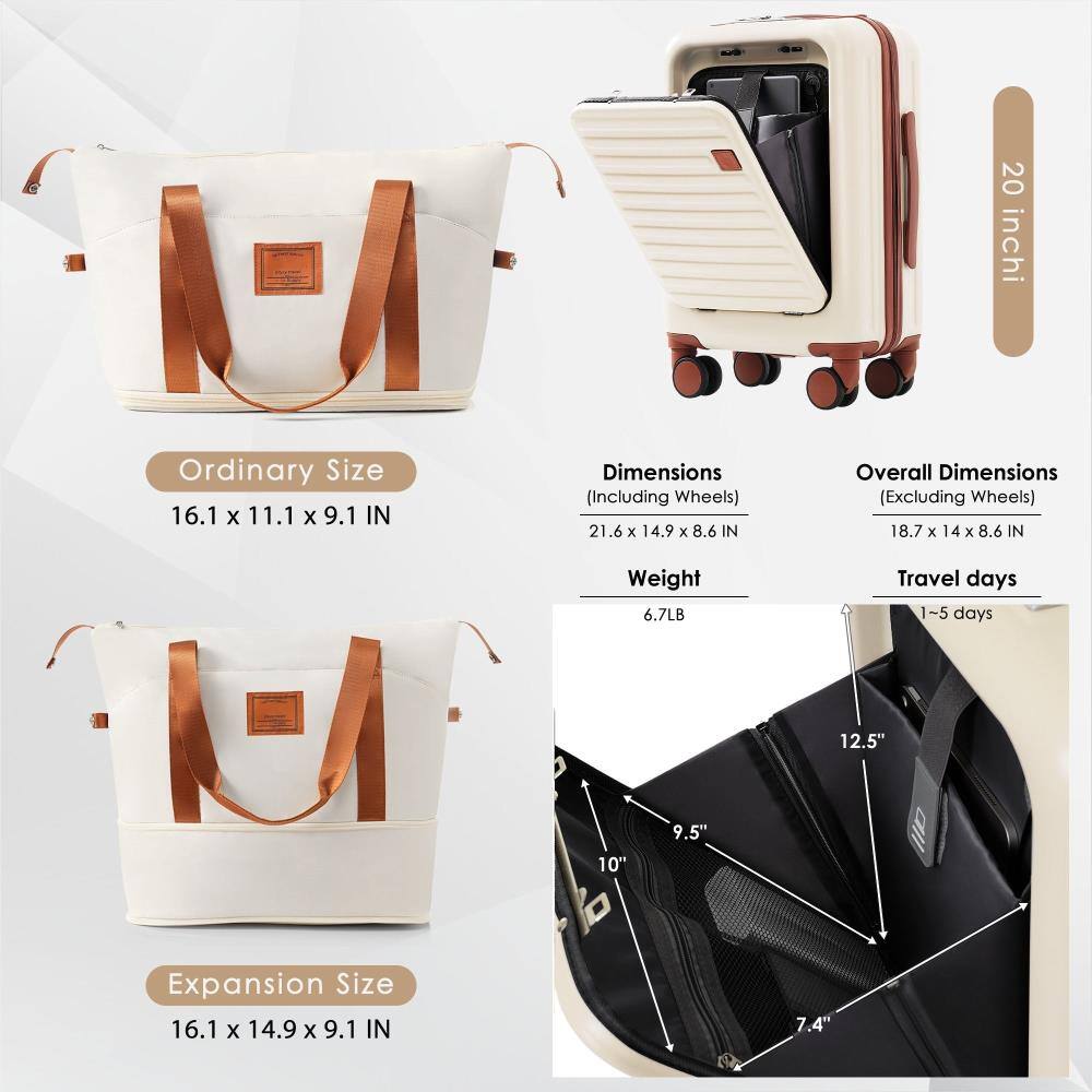 20 inch  
Ordinary Size  
16.1 x 11.1 x 9.1 IN  

Dimensions (Including Wheels)  
21.6 x 14.9 x 8.6 IN  

Overall Dimensions (Excluding Wheels)  
18.7 x 14 x 8.6 IN  

Weight  
6.7LB  

Travel days  
1-5 days  

Expansion Size  
16.1 x 14.9 x 9.1 IN  

12.5"  
9.5"  
10"  
7.4"