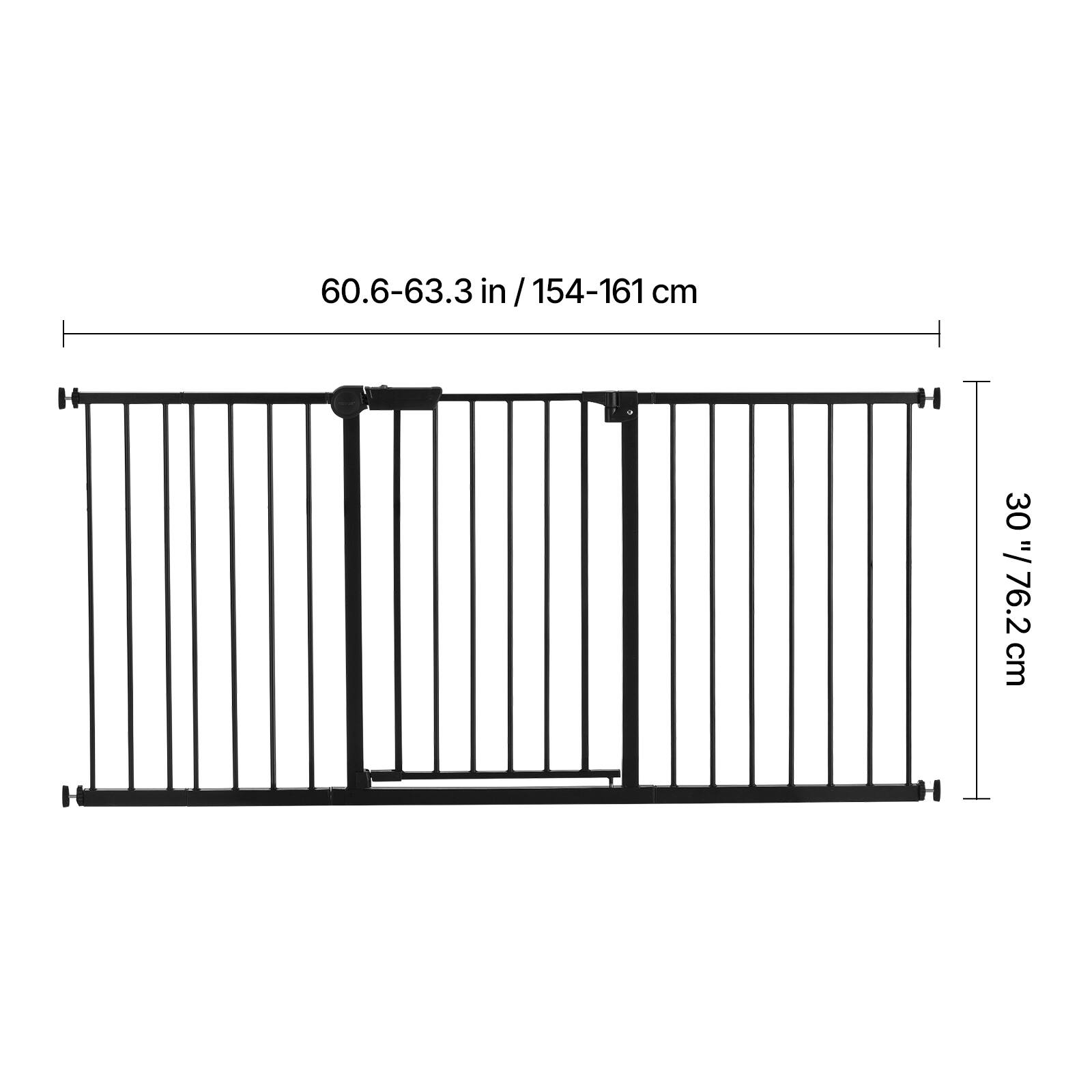 60.6-63.3 in / 154-161 cm H 30.3 / 76.2 cm I