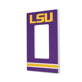 Keyscaper - LSU Tigers Stripe Design Single Rocker Light Switch Plate - Multicolor