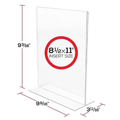 9 3/16"  
8 1/2 x 11" INSERT SIZE  
9 9/16"  
31 1/16"