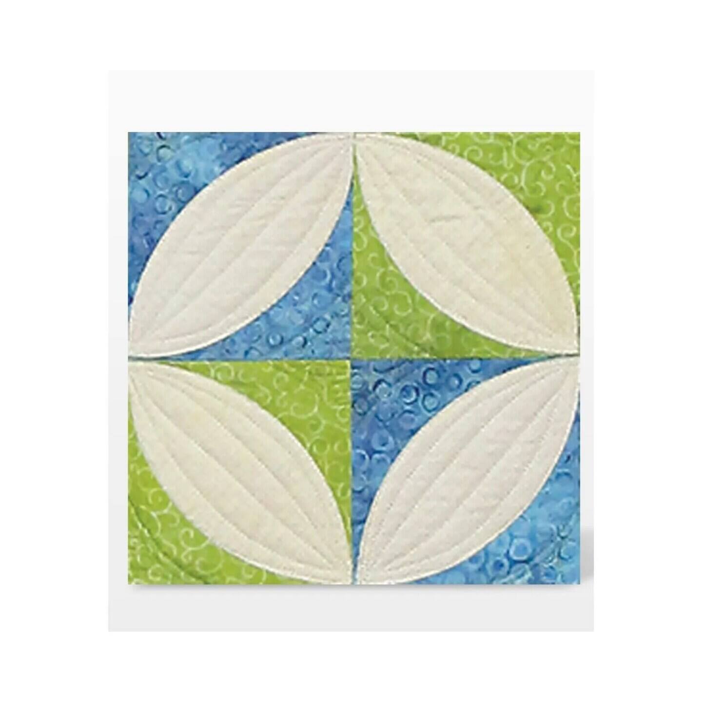 Front. AccuQuilt - Orange Peel Go! Fabric Cutting Dies, 4.5" by 4.5" - Orange.