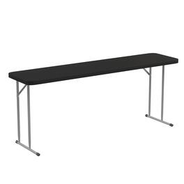 Alamont Home - 6-Foot Plastic Folding Training Table - Black