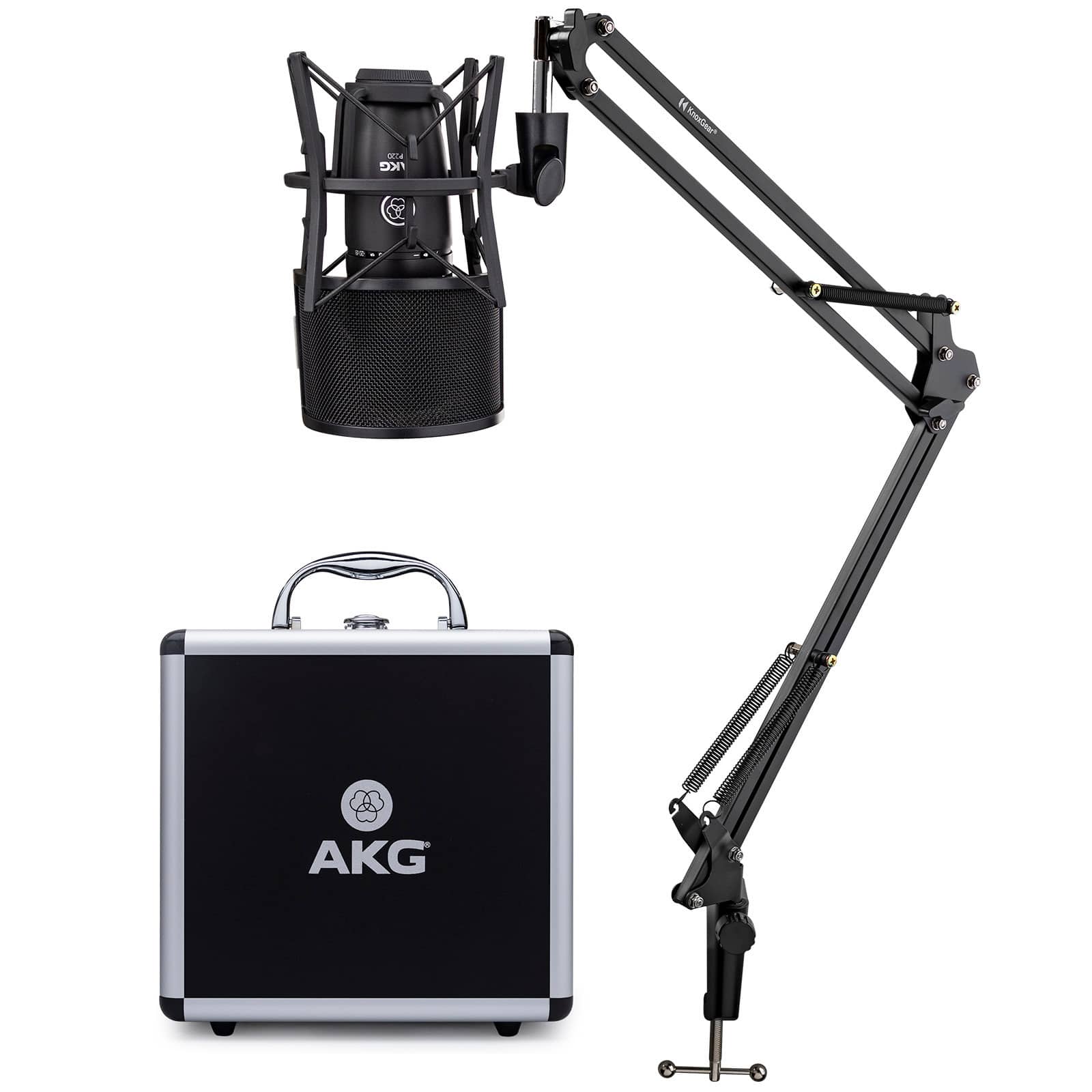 AKG - P220 High-Performance Condenser Microphone Bundle with Accessory