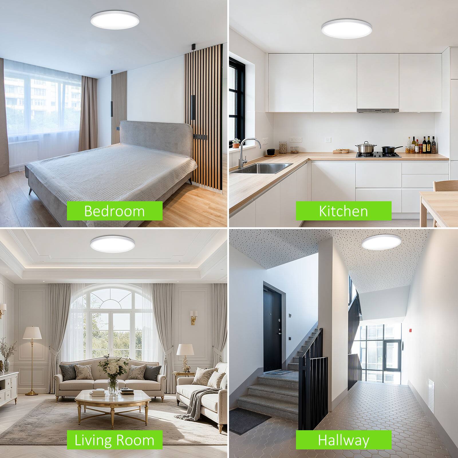 - Bedroom
- Kitchen
- Living Room
- Hallway