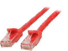 StarTech.com - N6PATCH3RD 3 ft. Cat 6 Red Snagless Cat6 UTP Patch Cable - ETL Verified