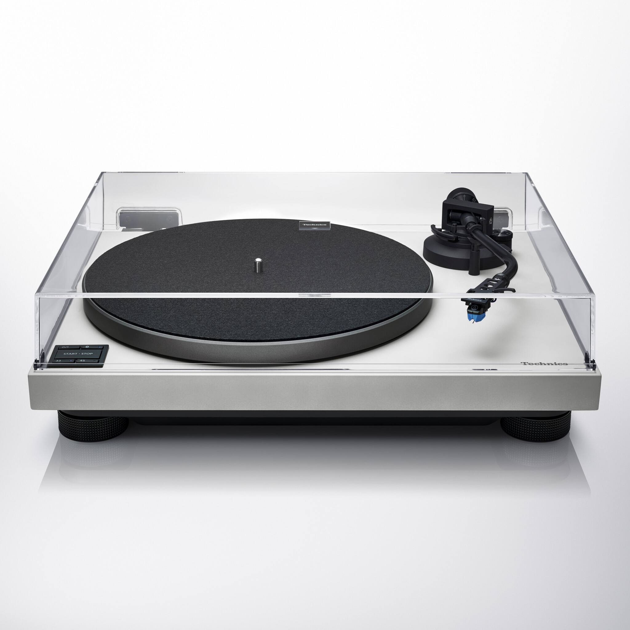 Alt View 10. Technics - Technics HiFi Bluetooth Turntable with Coreless Direct Drive Motor, Audiophile-Grade Cartridge and Precision Tonearm - Light Grey.