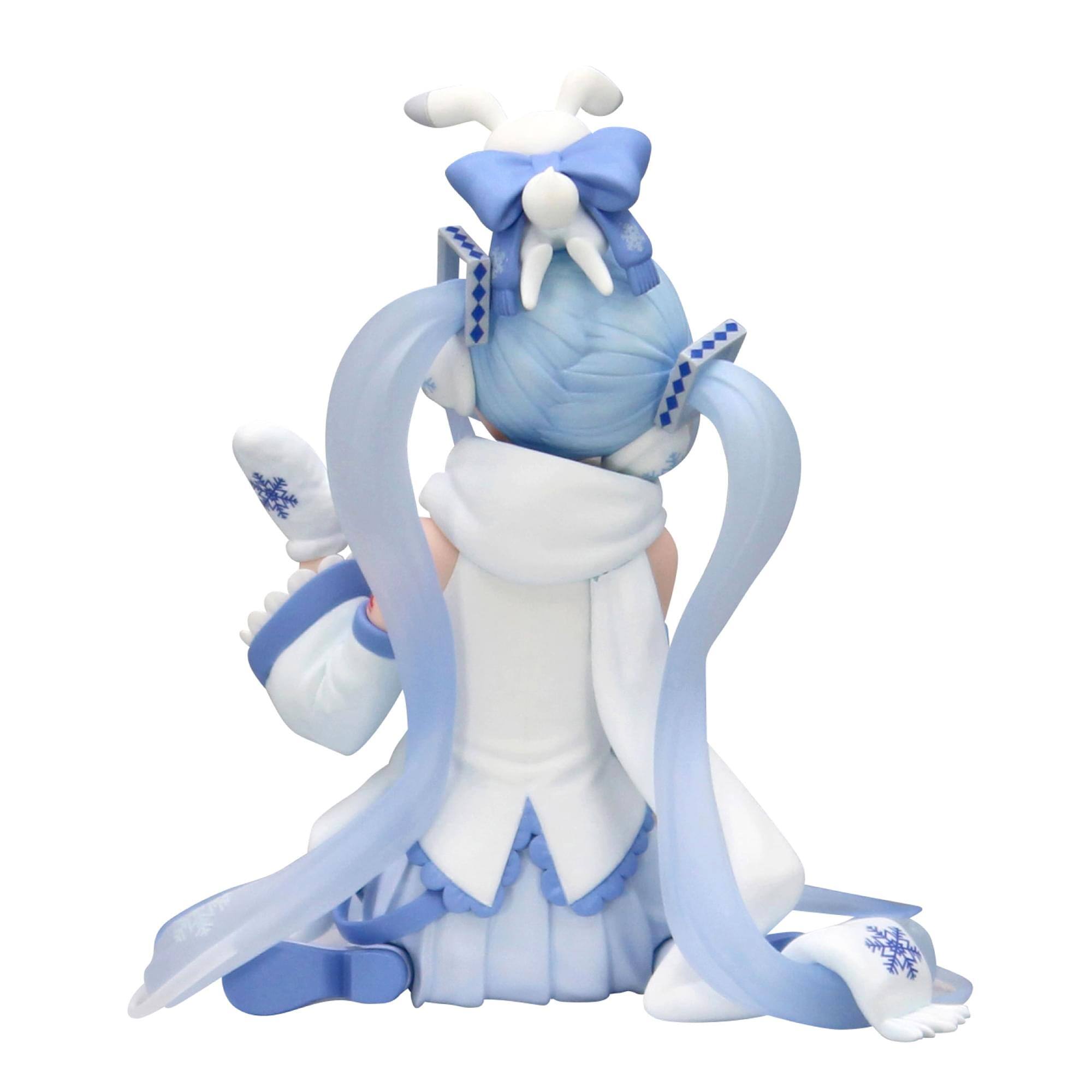 Alt View 10. Little Buddy - Vocaloid Hatsune Miku Noodle Stopper Figure | Snow Miku Sky Town 10th ver. - White.