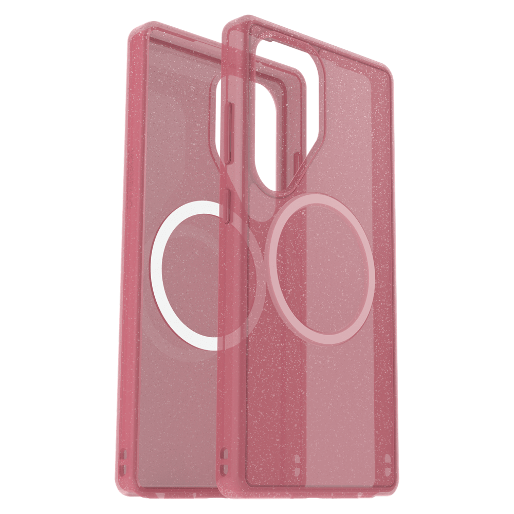 Alt View 1. OtterBox - Symmetry Clear Magnetic Case for Samsung Galaxy S25 Ultra - Pink.