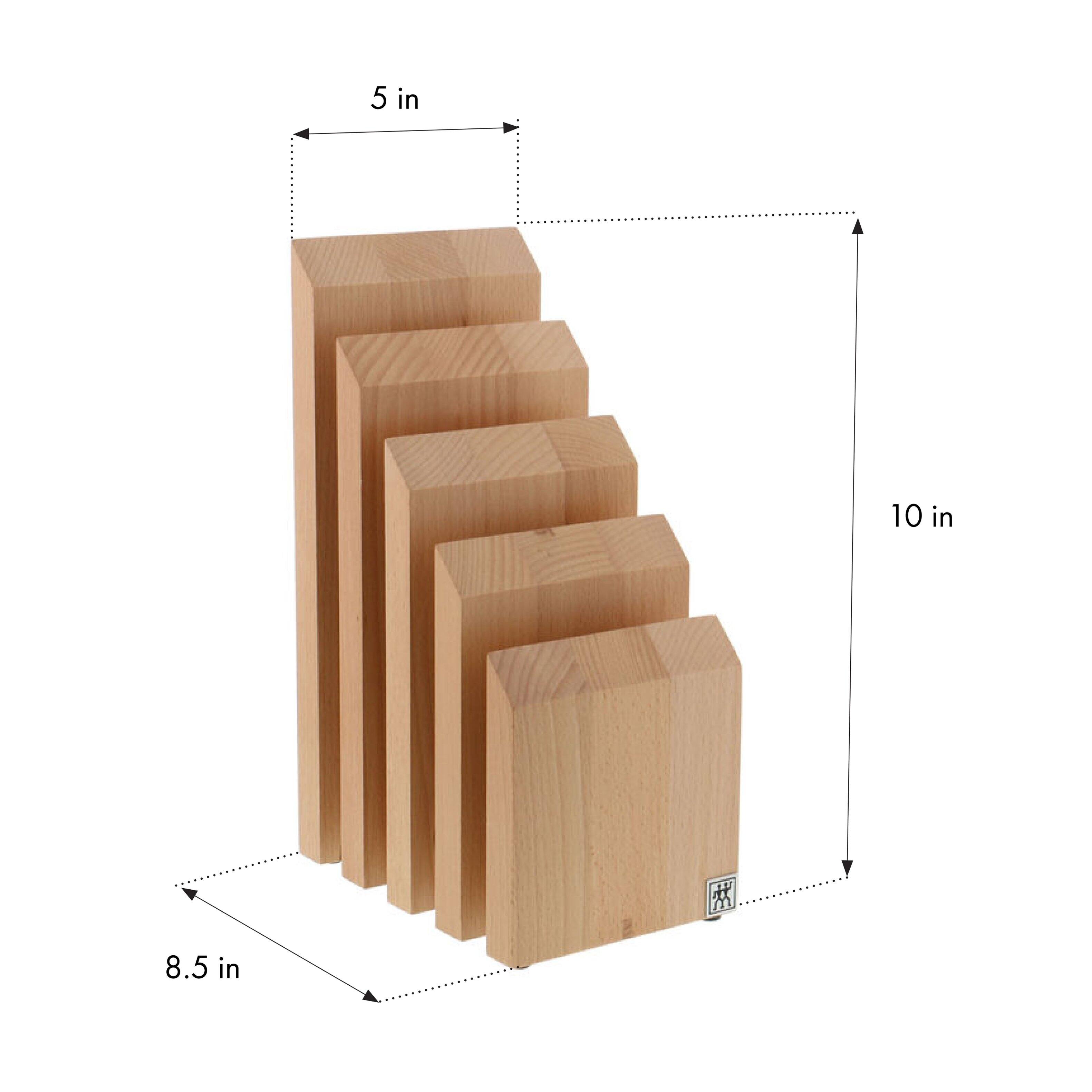Alt View 3. ZWILLING - ZWILLING Italian Upright Magnetic Knife Block - Natural Beechwood - Natural Beechwood.