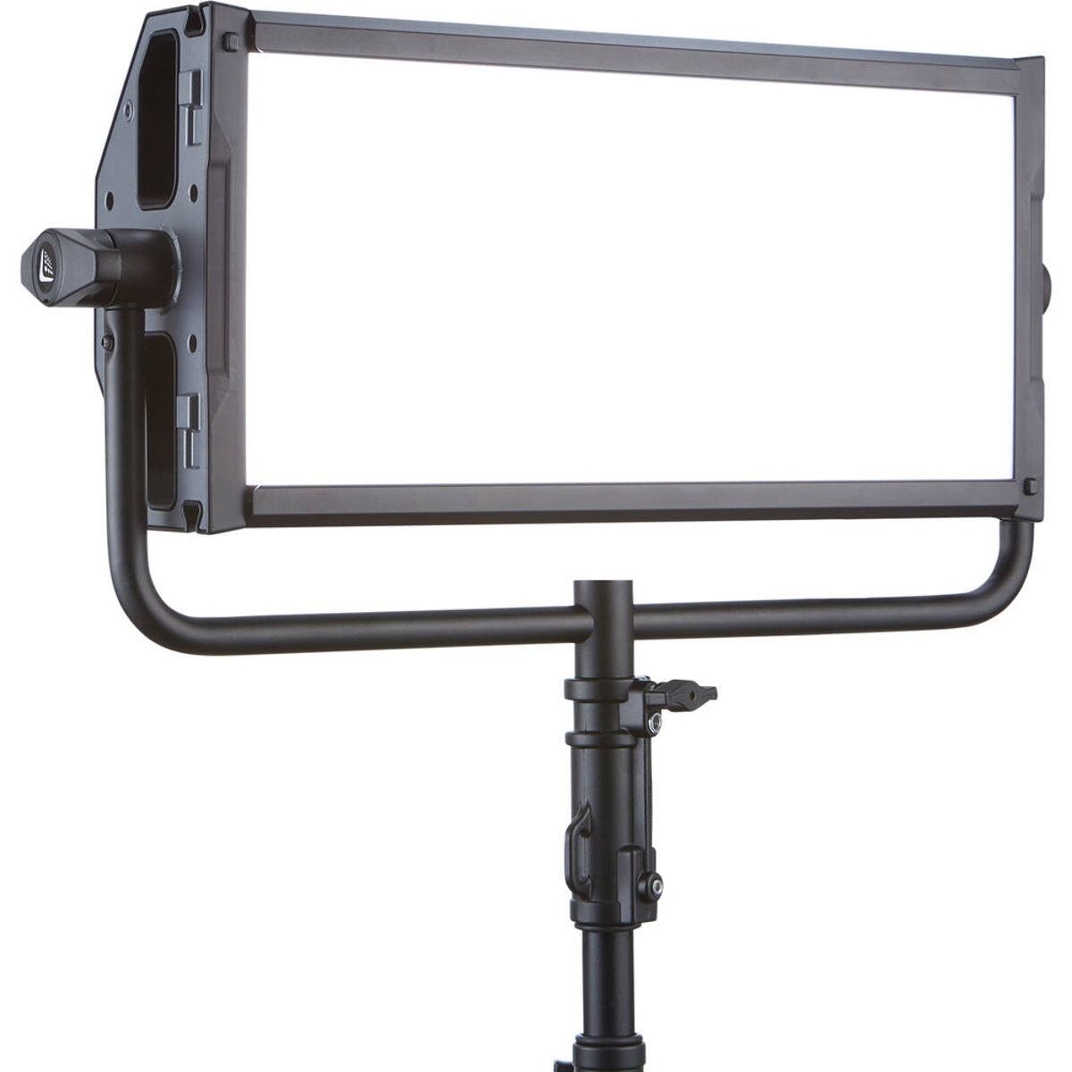 Front. Litepanels - Litepanels Gemini 2x1 Soft RGBWW LED Panel with Integrated Power Supply, Standard Yoke & US Power Cable.