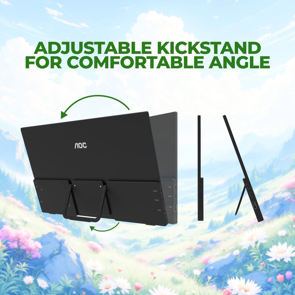 ADJUSTABLE KICKSTAND FOR COMFORTABLE ANGLE