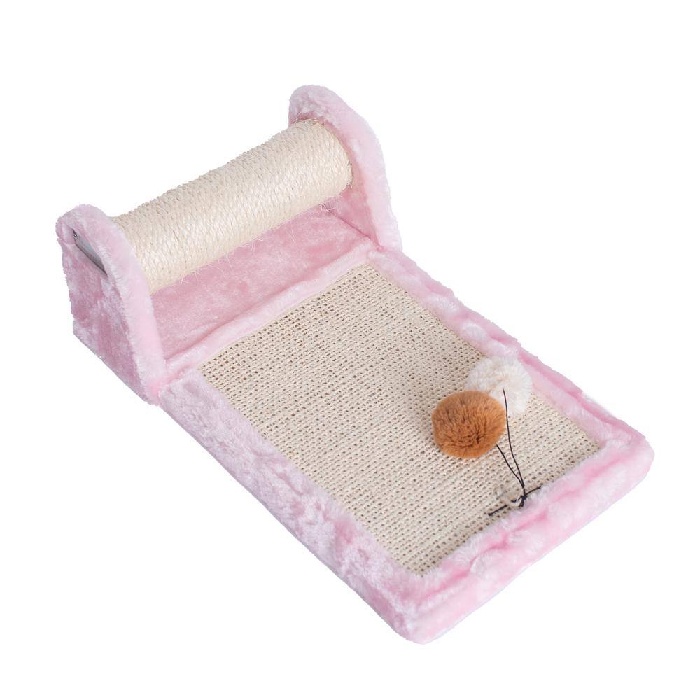 Alt View 2. Armarkat - Rolling Real Wood Cat Scratcher Toy Sisal Scratching Board For Cats Training - Pink.