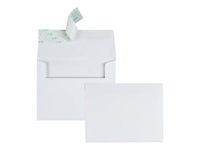 Alt View 2. Quality Park - Self Seal A2 Invitation Envelope 4 3/8" x 5 3/4", 100/Box - White.