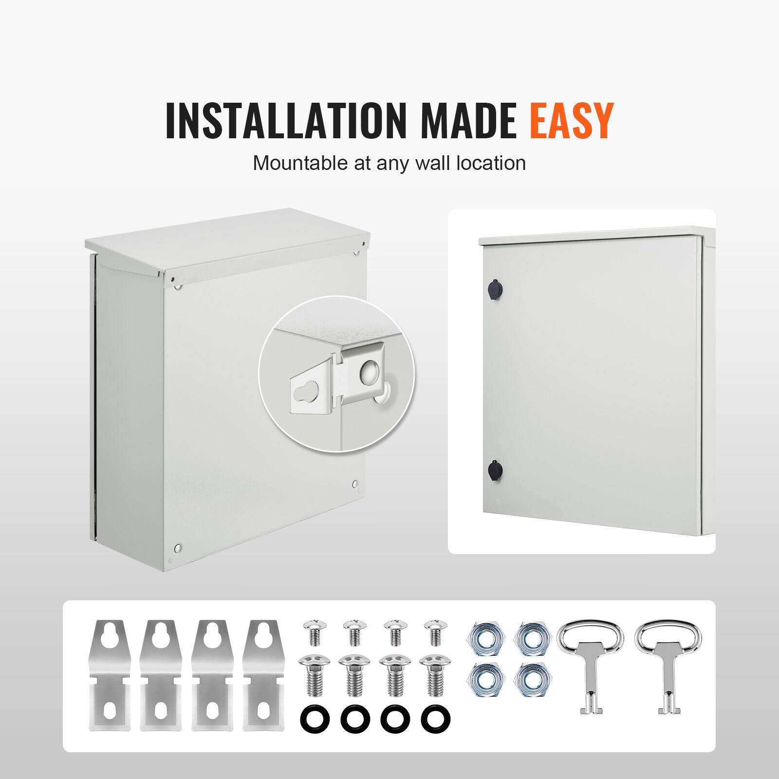 INSTALLATION MADE EASY  
Mountable at any wall location