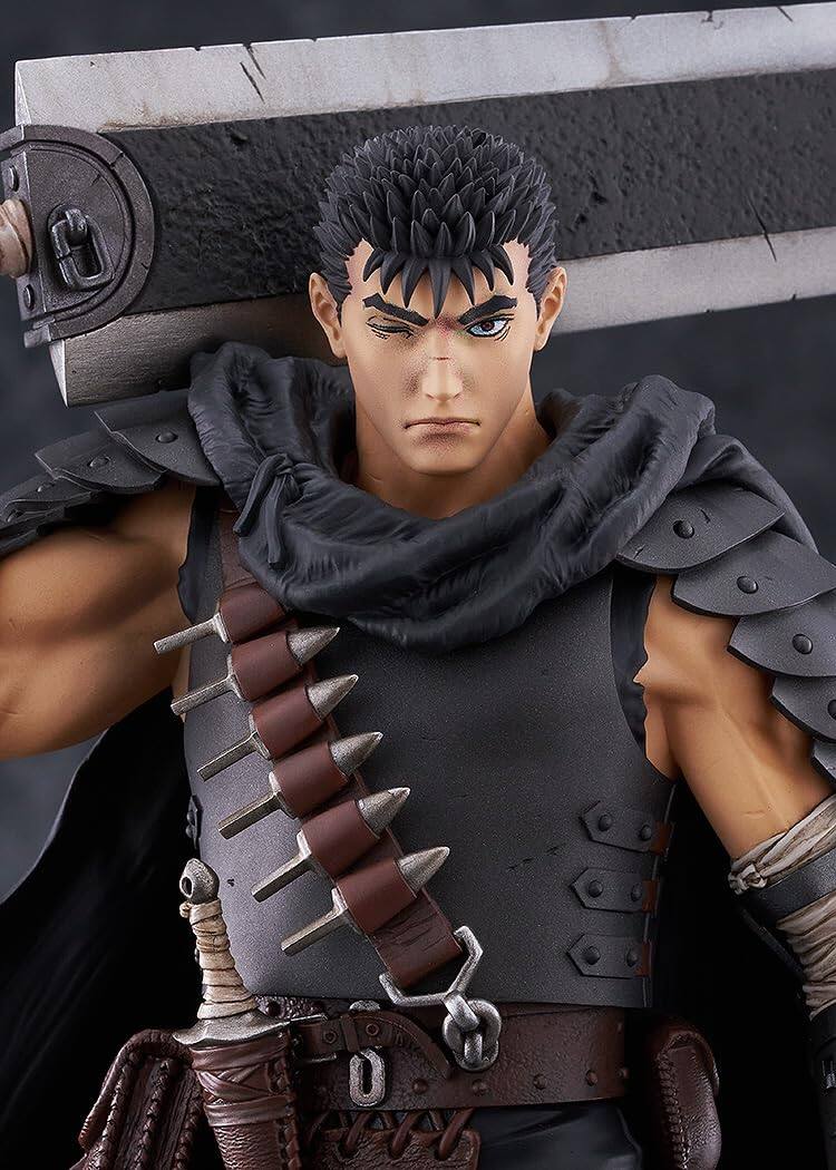 Back. Max Factory - Berserk: Guts (Black Swordsman) Pop Up Parade L Size PVC Figure - Multicolor.