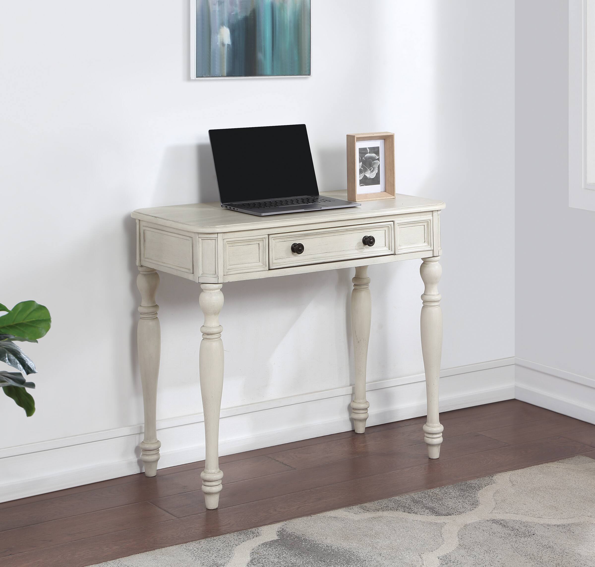 Alt View 13. OSP Home Furnishings - Country Meadows 36" Desk - Antique White.