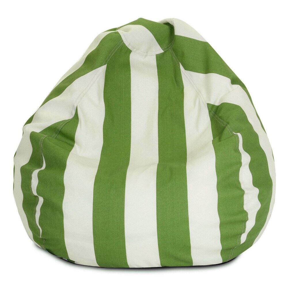 Majestic Home - Small Bean Bag Vertical Stripe Sage - Green