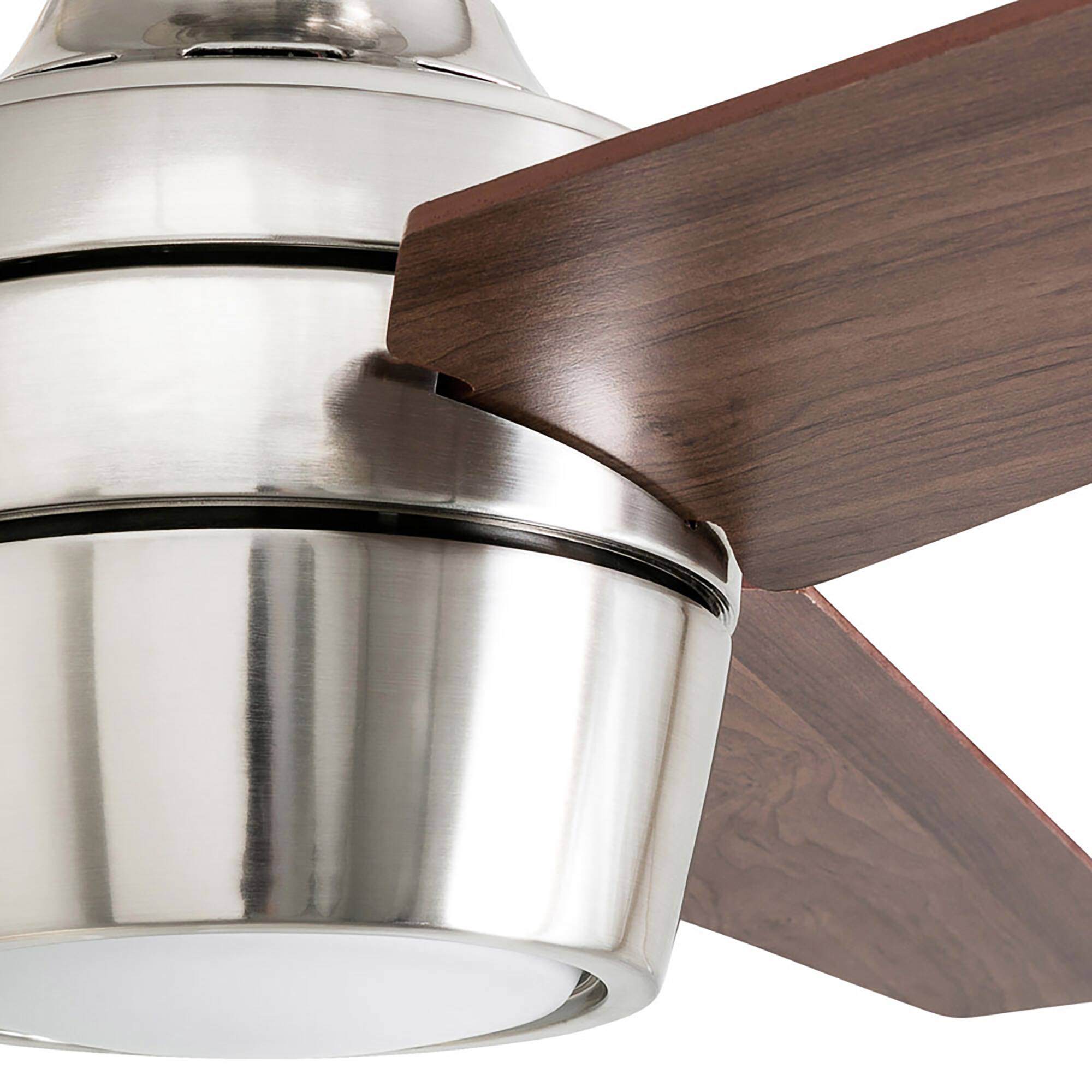 Alt View 7. Honeywell - Honeywell Eamon Ceiling Fan, Quiet Motor and Remote Control, 52", Brushed Nickel - Brushed Nickel.