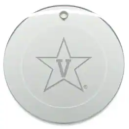 Jardine - Vanderbilt Commodores 3'' Glass Round Ornament - Multicolor