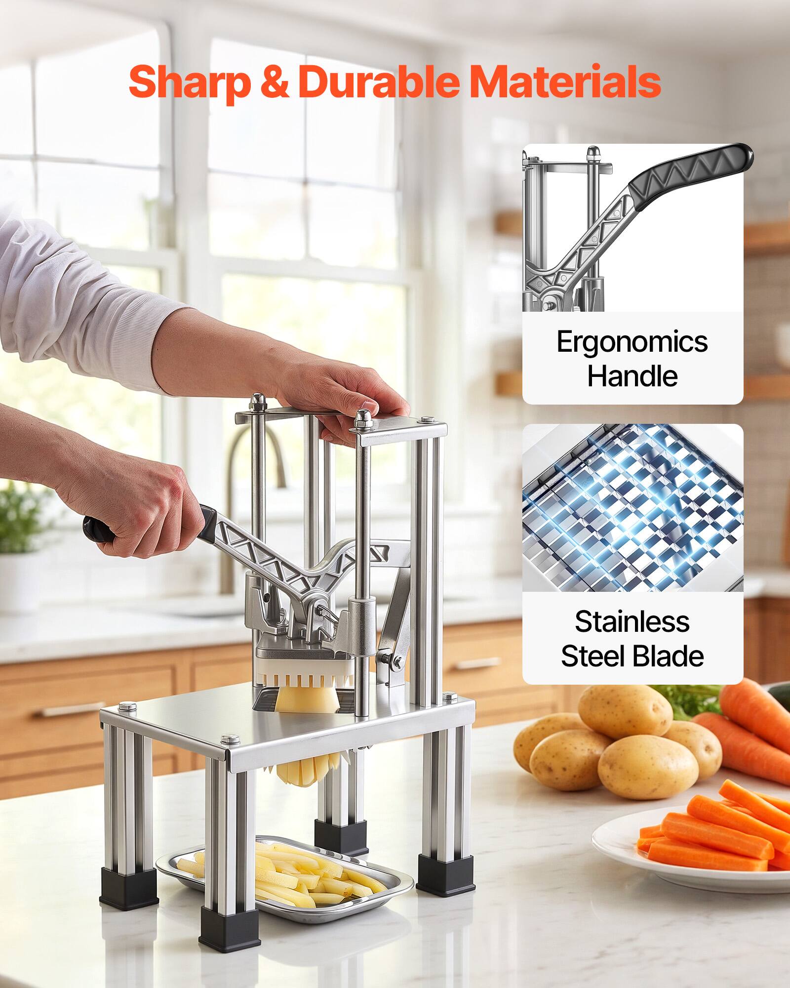Sharp & Durable Materials  
Ergonomics Handle  
Stainless Steel Blade